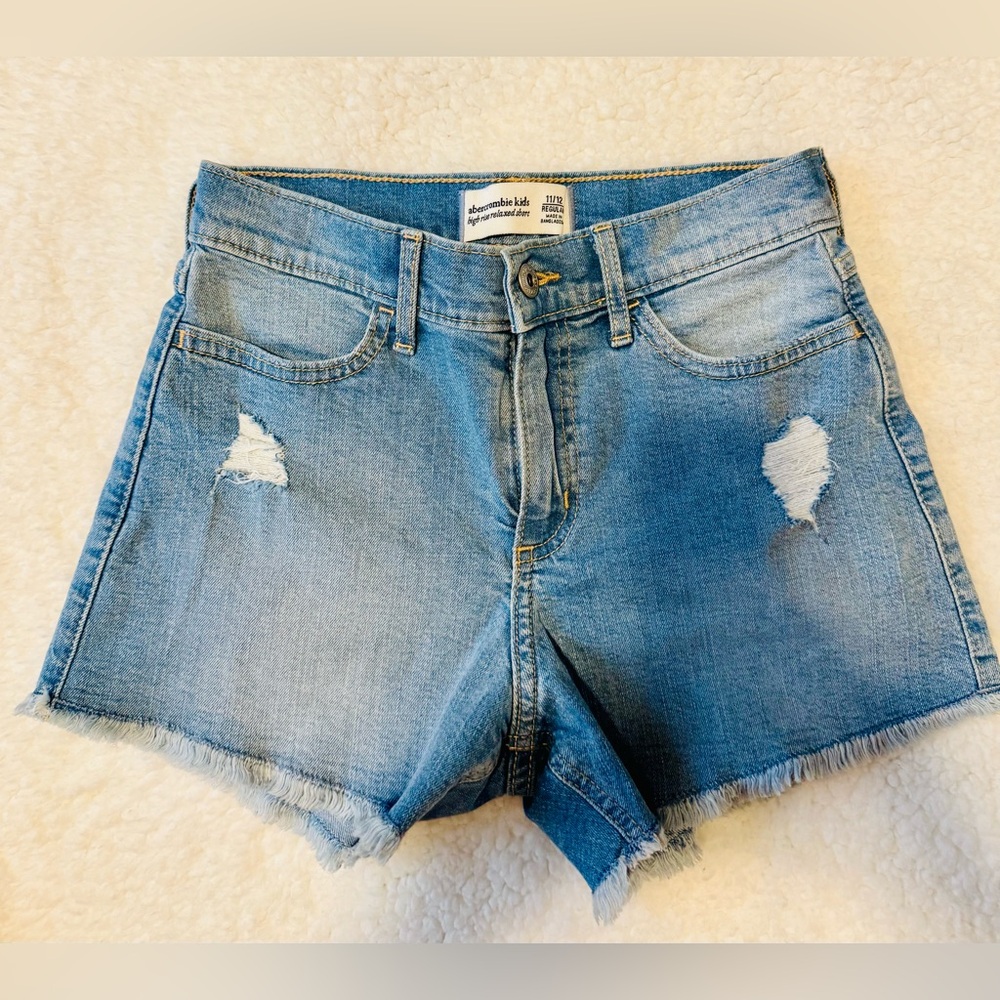 Abercrombie Girl Blue Denim Shorts